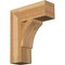 Ekena Millwork Thorton Block Rough Sawn Bracket, Western Red Cedar, 6"W x 18"D x 22"H BKT06X18X22THR05RWR - alternate 1